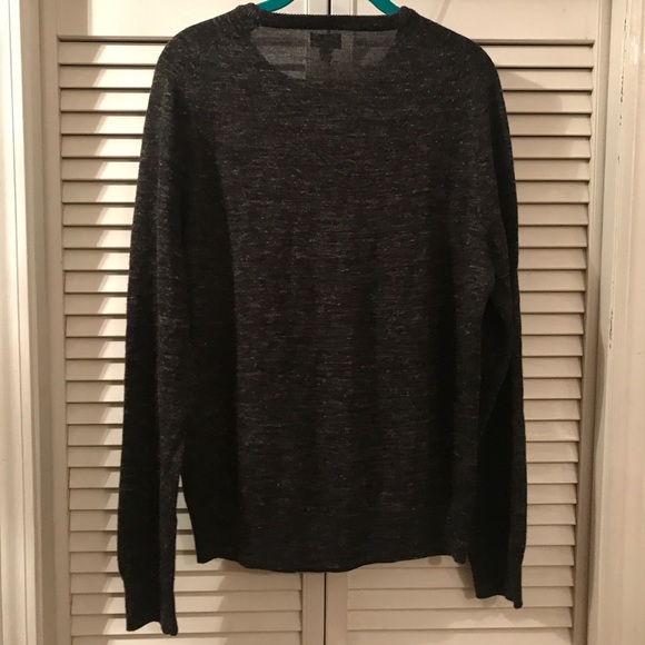 J.Crew Men’s Heathered Coal Sedona Sweater Medium - Picture 6 of 8